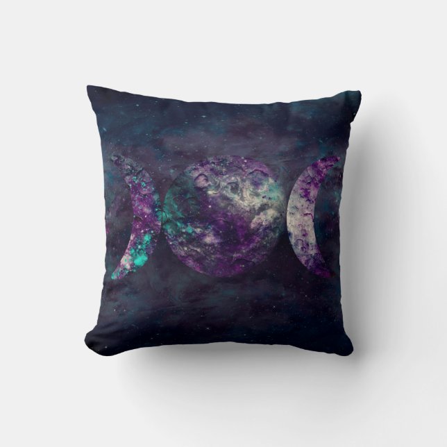 Almofada Deusa Tríplice da Lua Universo de Luna (Frente)