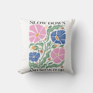 Almofada Devagar e sobe, Floral