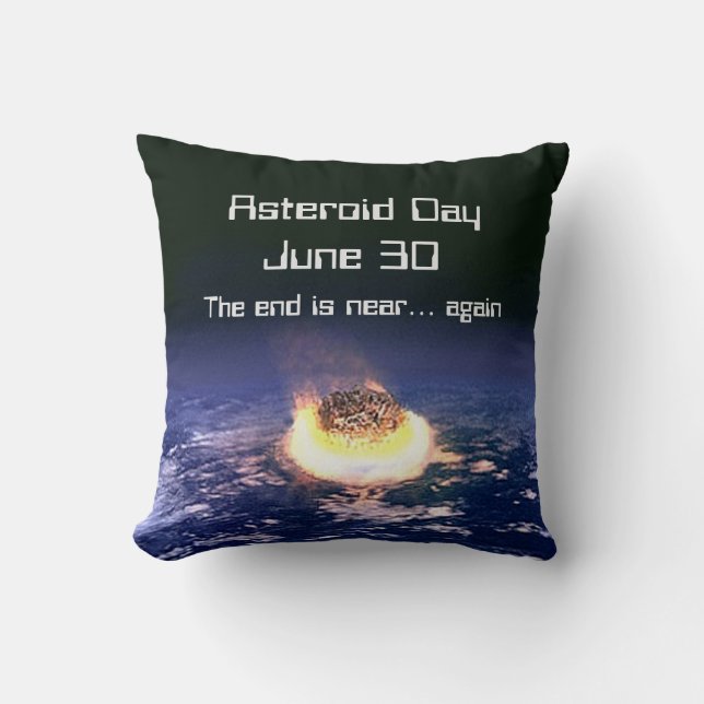 Almofada Dia Asteroide 30 de junho (Frente)