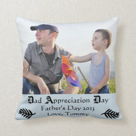 Almofada Dia da apreciação do pai - travesseiro decorativo
