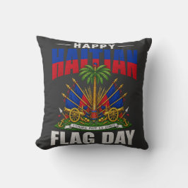 Almofada Dia da Bandeira Haitiana | Orgulho Haitiano Design