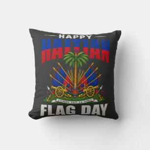 Almofada Dia da Bandeira Haitiana   Orgulho Haitiano Design
