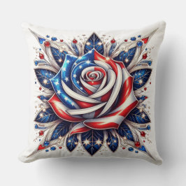 Almofada Dia da Independência Rosa Patriótica