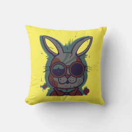 Almofada Dia da Páscoa feminina e família bestial