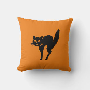 Almofada Dia das Bruxas de Gato Negro