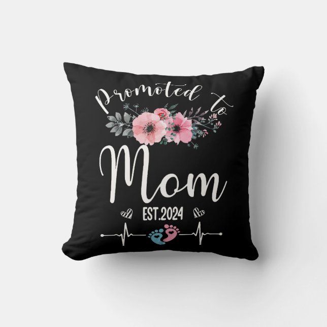 Almofada Dia das Mães Engraçado com Florais 2024 (Frente)