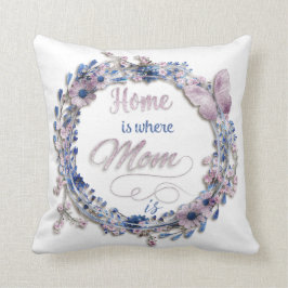 Almofada Dia de as mães - "Casa É Onde A Mãe Está"