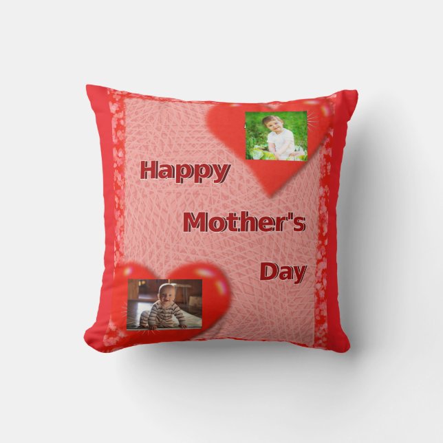 Almofada Dia de as mães eu te amo agora e para o Travesseir (Frente)