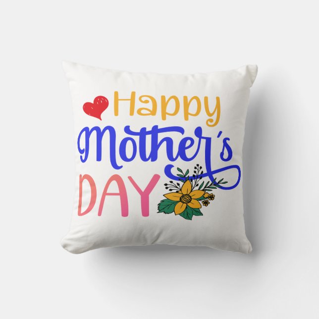 Almofada Dia de as mães Feliz (Frente)