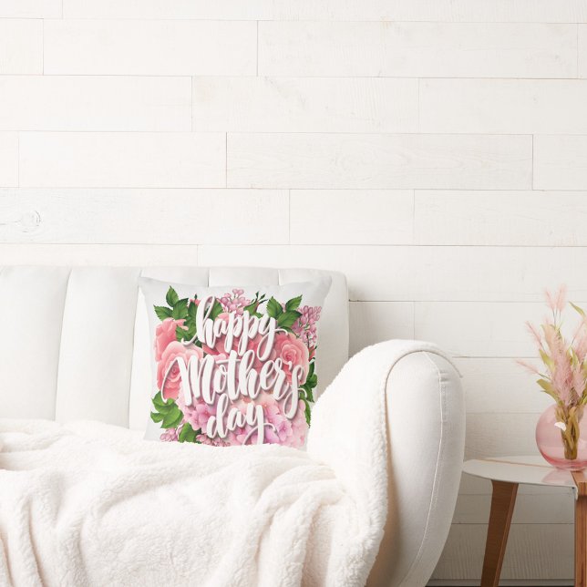 Almofada Dia de as mães Feliz (Happy Mother's Day Throw Pillow!)