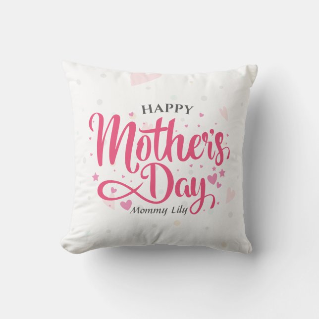 Almofada Dia de as mães Personalizado | TRAVESSEIRO DECORAT (Frente)