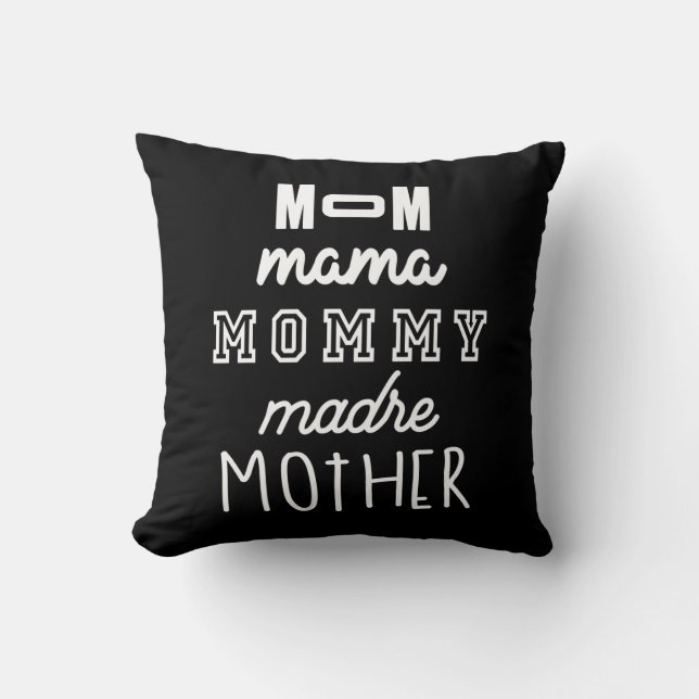 Almofada Dia de as mães presente mãe mãe Mamãe mãe mãe mãe  (Frente)