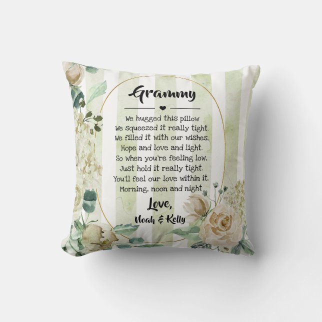 Almofada Dia de as mães vovó vovó Nana de Netos (Frente)