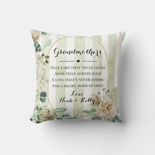 Almofada Dia de as mães vovó vovó Nana de Netos Ta (Frente)