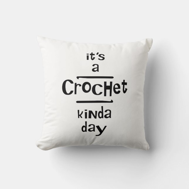 Almofada Dia de Crochet (Frente)