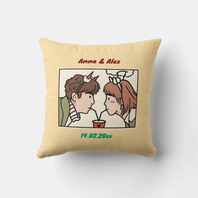 Almofada Dia de os namorados (Verso)