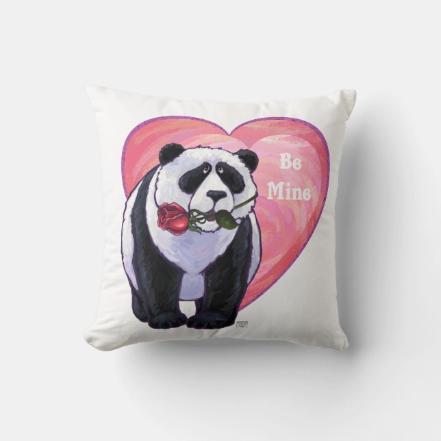 Almofada Dia de os namorados do Urso Panda (Frente)