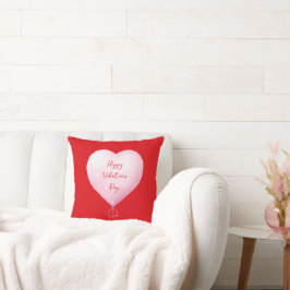 Almofada Dia de os namorados feliz coração personalizado ve
