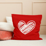 Almofada Dia de os namorados Vermelho Elegante Vermelho Bra<br><div class="desc">Um simples,  mas maravilhoso travesseiro decorativo de corações Dias de os namorados. Se você gosta deste design em outros itens,  por favor,  entre em caixa. Nós os listaremos para você. Dê uma olhada nas nossas outras lojas temáticas.</div>