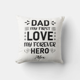 Almofada Dia de os pais de Nome Personalizado