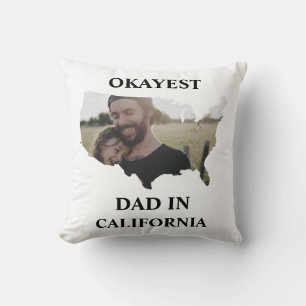 Almofada Dia de os pais de pai Okayest nos EUA personalizad