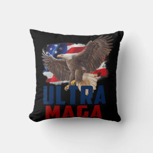 Almofada Dia de os pais Patriótico Ultra MAGA Fl da Águia A