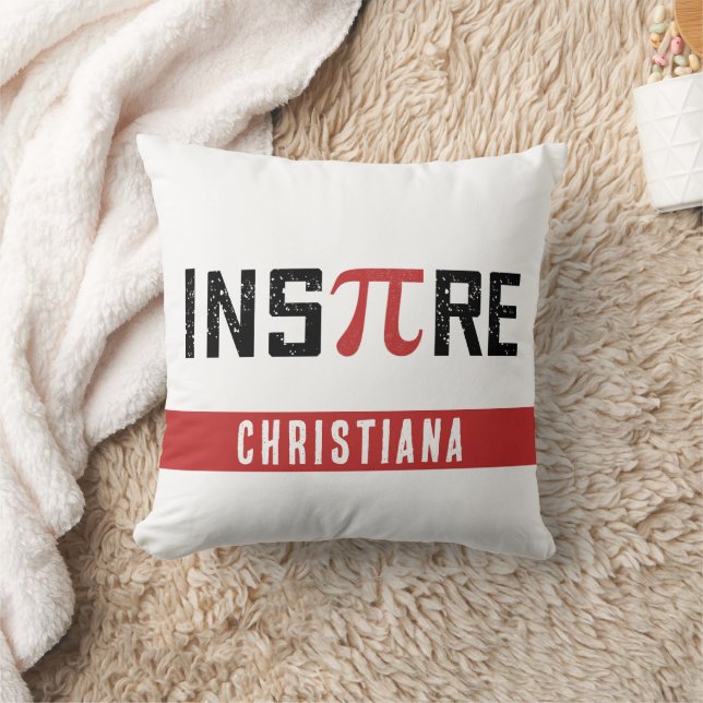 Almofada Dia de Pi InsPire Personalizado | Presentes de Mat (Cobertor)