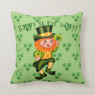 Almofada Dia de São Patrício do Leprechaun