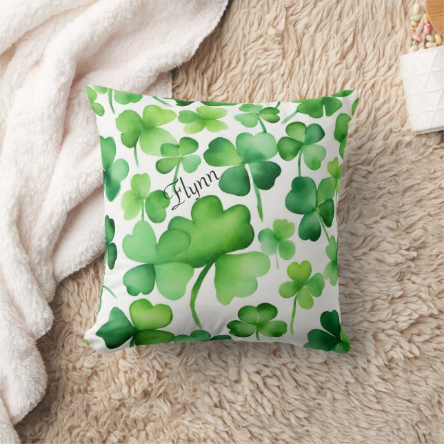 Almofada Dia de São Patrício Shamrock (Cobertor)