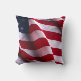 Almofada Dia do Veterano Obrigado, Bandeira Patriótica Amer