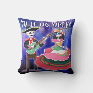 Almofada Dia dos Esqueletos Mortos Dia De Los Muertos