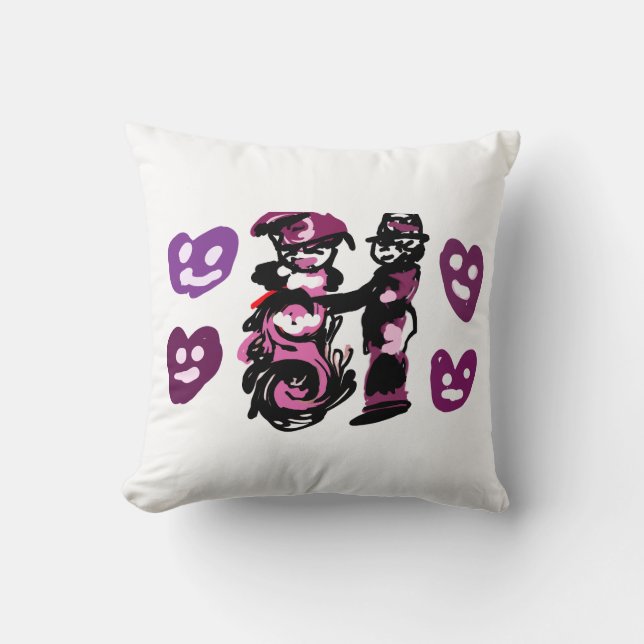 Almofada dia dos namorados amor roxo  (Frente)