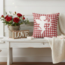 Dia dos Namorados Cupido Xadrez Vermelho e Branco