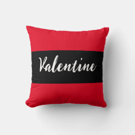 Almofada Dia dos Namorados Vermelho e Preto