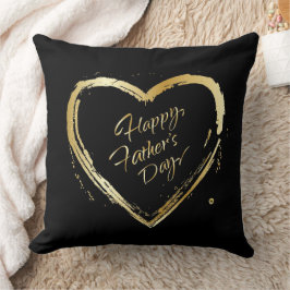 Almofada Dia dos Pais Design de Luxo Elegante texto coração