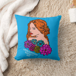 Almofada Dia Internacional da Mulher, Auburn Hair Bonito La