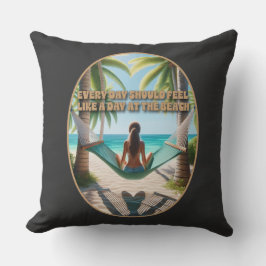 Almofada Dia na praia