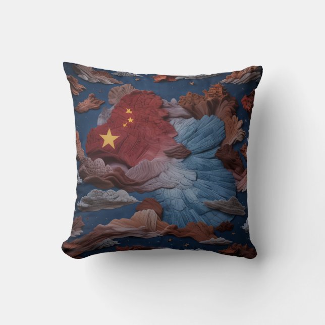 Almofada dia nacional chinês (Frente)