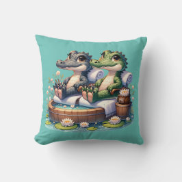 Almofada "Dia Spa do Alligador"