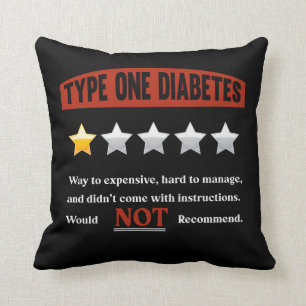 Almofada Diabetes Engraçados Piada Humor diabético