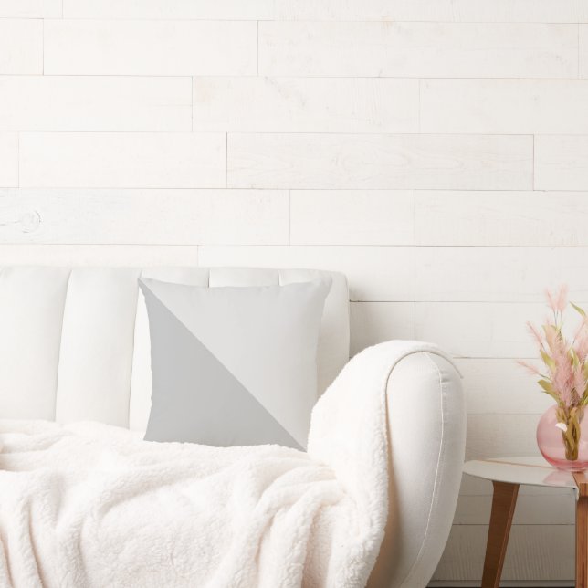 Almofada Diagonal de duas cores cinza claro e médio (Sofá)