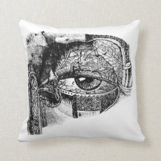 Almofada Diagrama assustador da anatomia do globo ocular do