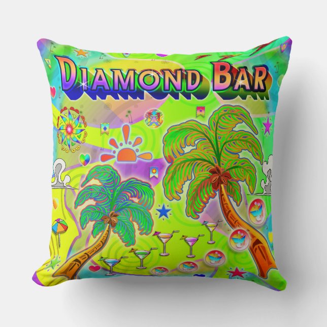 Almofada Diamond Bar Mind Focus Pillow (Frente)