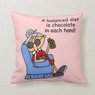Almofada Dieta equilibrada do chocolate