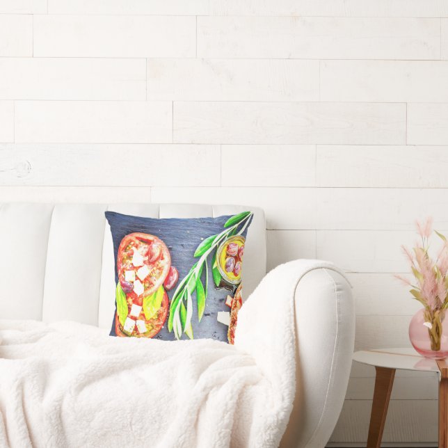 Almofada "Dieta Grega e Mediterrânica" Foto Grata. Compre a (Sofá)