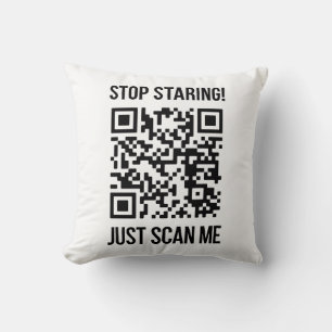 Almofada Digitalize-me o código QR para um impulso motivaci