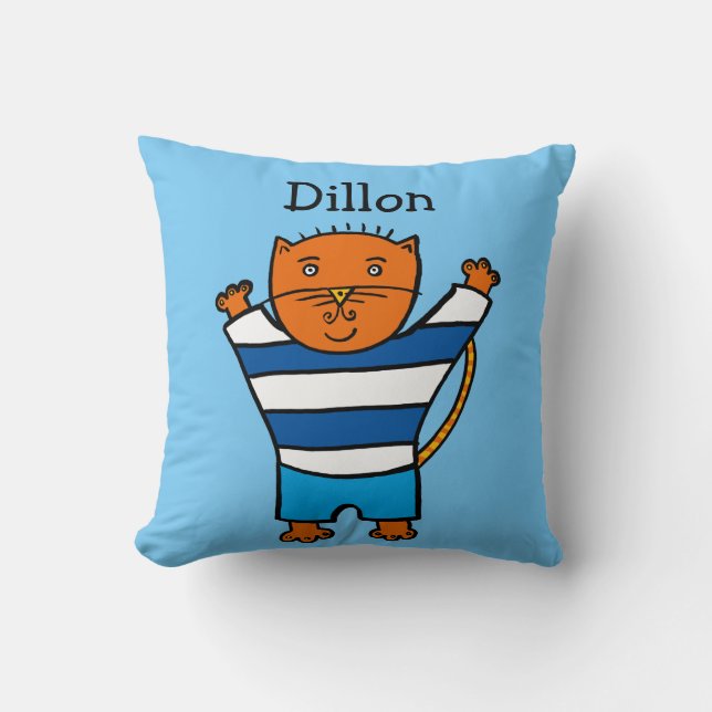Almofada Dillon o Gato Personalizado (Frente)