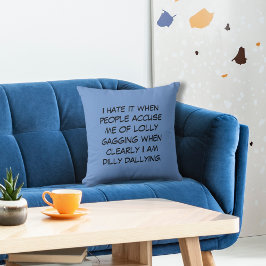 Almofada Dilly Dally Cornflower Blue Travesseiro decorativo