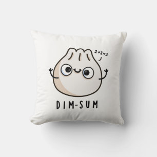 Almofada Dim-sum Funny Dimsum Math Pun