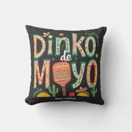Almofada Dinko de Mayo Funny Cinco de Mayo Pickleball Pun